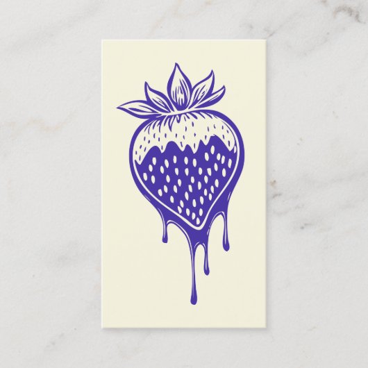 Chocolade Aardbei Loyaliteit Punch Card Klantenkaartje (Voorkant)