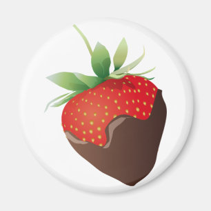 Chocolade-aardbei Magneet