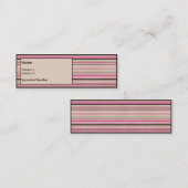 Chocolade-aardbei Mini Visitekaartje (Voorkant / Achterkant)