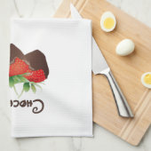 Chocolade-aardbei Theedoek (Quarter Fold)