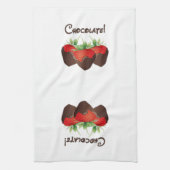 Chocolade-aardbei Theedoek (Verticaal)