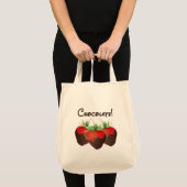 Chocolade-aardbei Tote Bag (Voorkant (product))