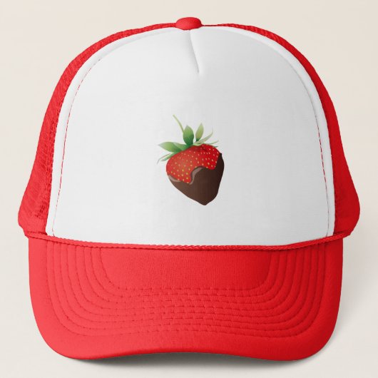 Chocolade-aardbei Trucker Pet (Voorkant)