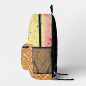 Chocolade, Aardbei Vanilla Ice Cream Naam Bedrukte Rugzak (Rechts)