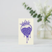 chocolade aardbei visitekaartje (Staand voorkant)