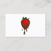 chocolade aardbei visitekaartje (Voorkant)