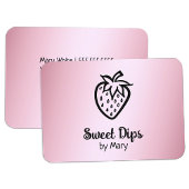 🍓 chocolade aardbeien gedoopt snoep visitekaartje