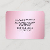 🍓 chocolade aardbeien gedoopt snoep visitekaartje (Achterkant)