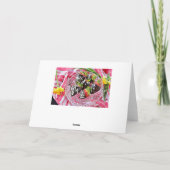 Chocolade aardbeien gelukkige verjaardag kaart (Achterkant)