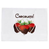 Chocolade aardbeien   groot cadeauzakje (Achterkant)