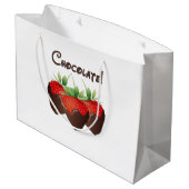 Chocolade aardbeien   groot cadeauzakje (Achterkant Gekanteld)