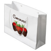 Chocolade aardbeien   groot cadeauzakje (Voorkant Gekanteld)