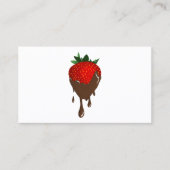 chocolade aardbeien loyaliteitsponskaart klantenkaartje (Voorkant)