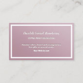 Chocolade aardbeien visitekaartje (Achterkant)