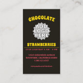 chocolade aardbeien visitekaartje (Achterkant)