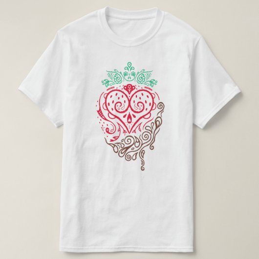 chocolade aardbeienschotel t-shirt (Design voorkant)