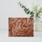 Chocolade Achtergrond Briefkaart (Staand voorkant)