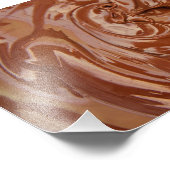 Chocolade Achtergrond Foto Afdruk (Hoek)
