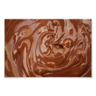 Chocolade Achtergrond Foto Afdruk
