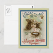  chocolade Adverteren Briefkaart (Voorkant / Achterkant)