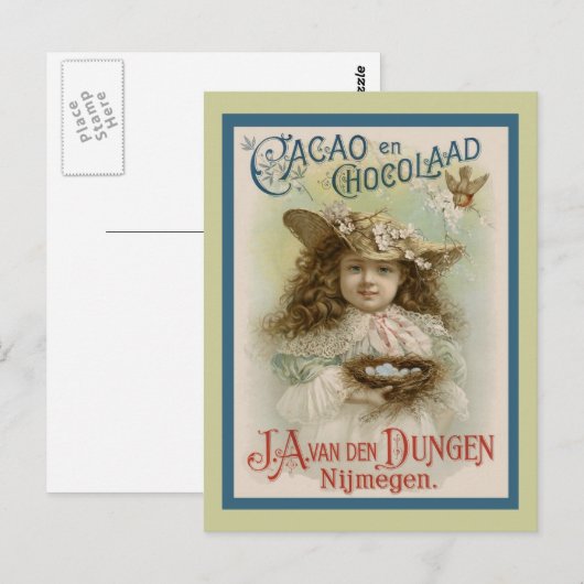 chocolade Adverteren Briefkaart (Voorkant / Achterkant)