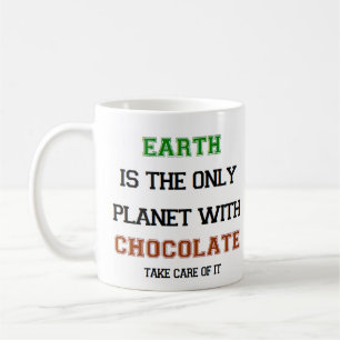 chocolade, alleen aarde koffiemok