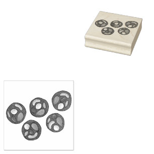 Chocolade-amandelaars Chocolatemaking Snoep Rubberstempel