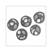 Chocolade-amandelaars Chocolatemaking Snoep Rubberstempel (Afrduk)