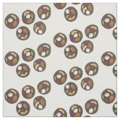Chocolade-amandelaars Chocolatemaking Snoep Stof (Swatch)