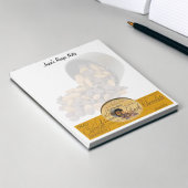 Chocolade, amandelen en Dark Chocolate Text Design Notitieblok