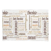Chocolade, amandelen en donkere chocolade Word Clo