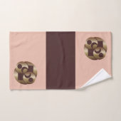 Chocolade and Gold Planets Moon Bad Handdoek (Handdoek)