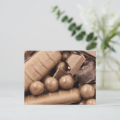 Chocolade Ansichtkaart Briefkaart (Staand voorkant)