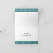 Chocolade Aqua Bubbles Bedankje Bedankkaart (Binnen)