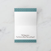Chocolade Aqua Bubbles Dank Je Wel Custom Bedankkaart (Binnen)