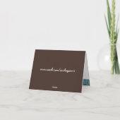 Chocolade Aqua Bubbles Dank Je Wel Custom Bedankkaart (Achterkant)