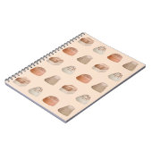 Chocolade Aquarelpatroon Notitieboek (Linkerzijde)
