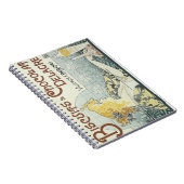 Chocolade Art Nouveau Vrouw Notitieboek (Rechterzijde)