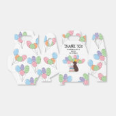 Chocolade Aussiedoodle Hond Verjaardag Dank u Bedankdoosjes (Uitgevouwen)