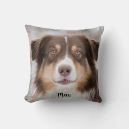 Chocolade Australian Shepherd Puppy Dog Kussen