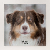 Chocolade Australian Shepherd Puppy Dog Legpuzzel (Verticaal)