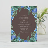 Chocolade Azuur Varentrouwdag Kaart (Staand voorkant)