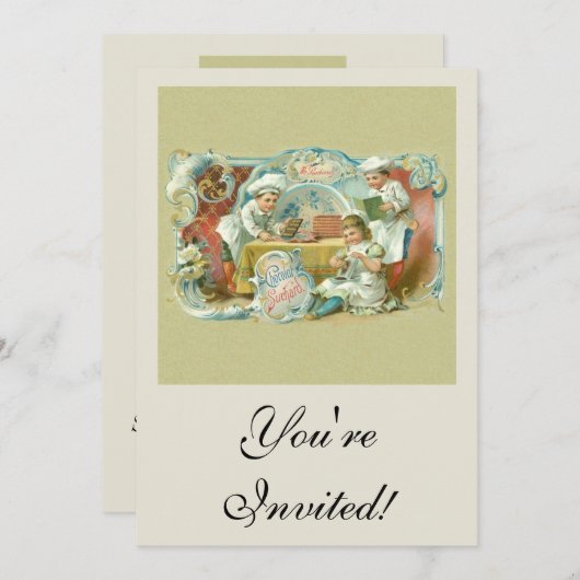 Chocolade Bakers Antiek Kaart (Voorkant / Achterkant)