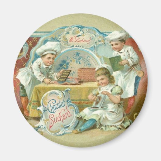 Chocolade Bakers Antiek Magneet (Voorkant)