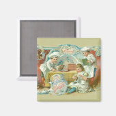 Chocolade Bakers Antiek Magneet (Voorkant / Achterkant)