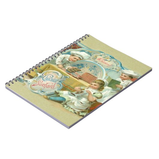 Chocolade Bakers Antiek Notitieboek (Linkerzijde)
