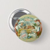 Chocolade Bakers Antiek Ronde Button 5,7 Cm (Voorkant /achterkant)