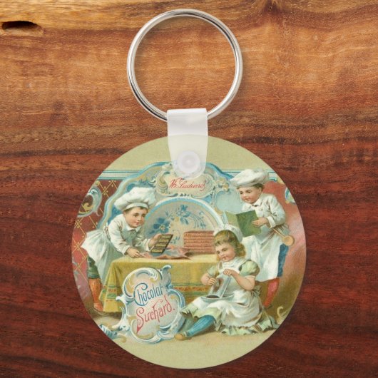 Chocolade Bakers Antiek Sleutelhanger (Voorkant)
