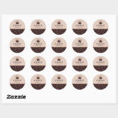 Chocolade, bakkerijen, zoete gerechten  kopen ronde sticker (Vel)