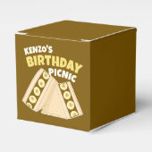 Chocolade Banaan Sandwich Verjaardag Picknick Part Bedankdoosjes (Voorkant Zijde)